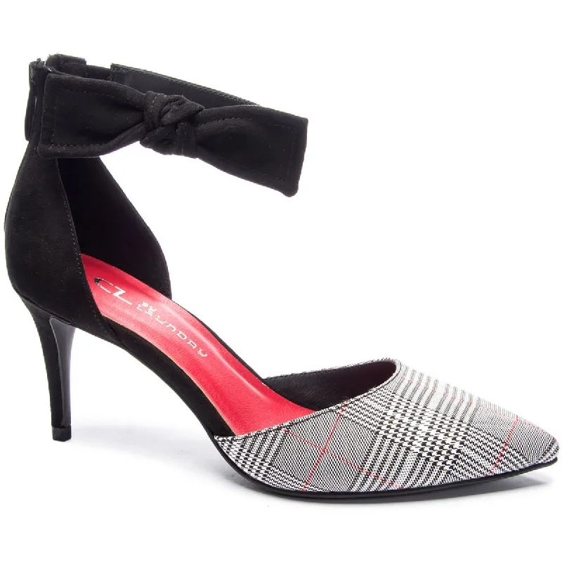 CL by Laundry Womens OUTGOING  Pointed toe Stylish Ankle Strap Leather Driving Shoe Style  