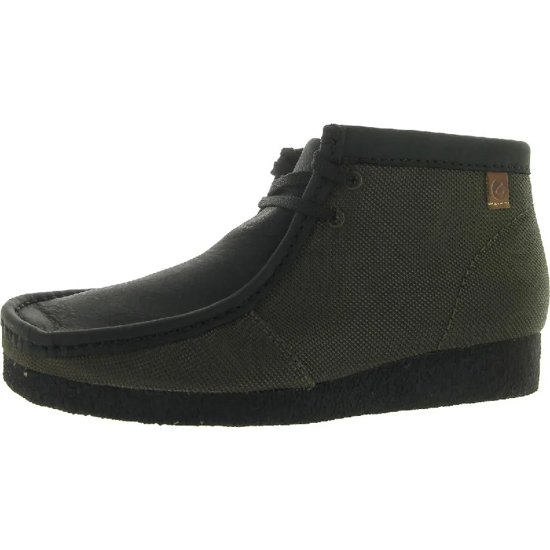 Clarks Mens Shacre Boot Leather Ankle Chukka Boots Tech - Inspired Sneaker Look  