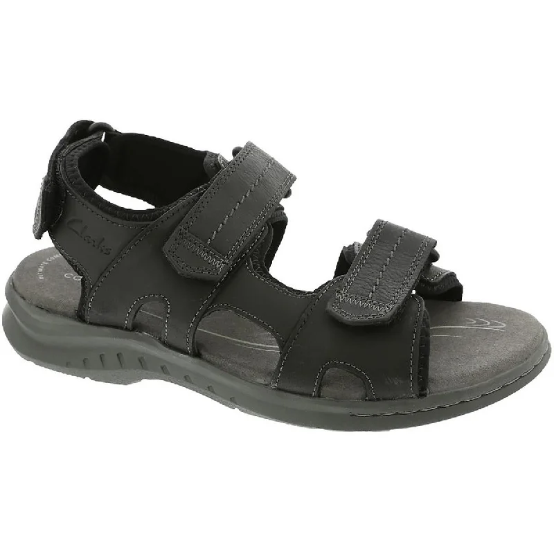 Clarks Mens Walkford Walk Leather Lifestyle Slingback Sandals Aesthetic  
