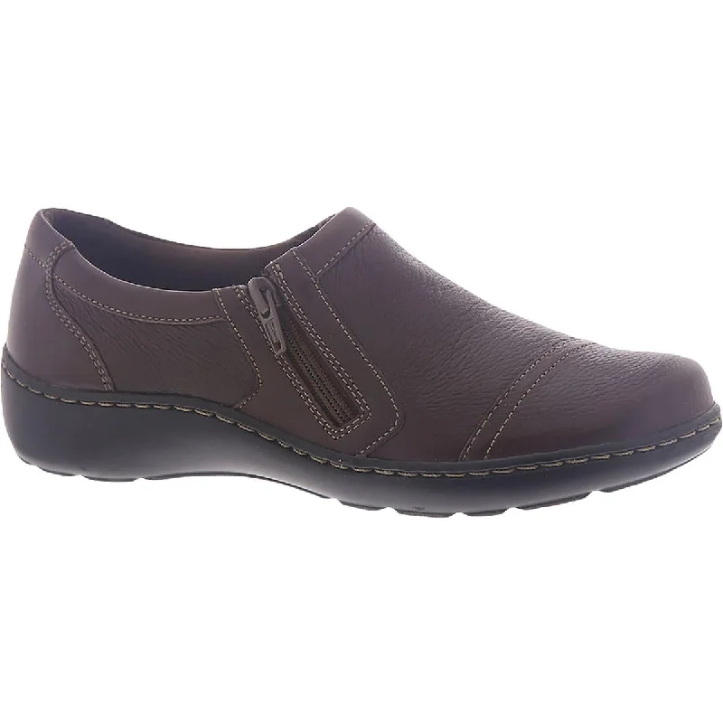 Clarks Womens Cora Giny Leather Slip On Loafers Victorian - Era Boot Style  
