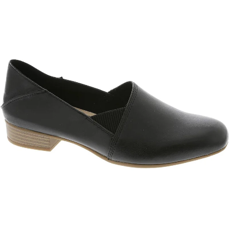 Clarks Womens Juliet Trim Leather Round toe Loafers Beaded Moccasin Design 