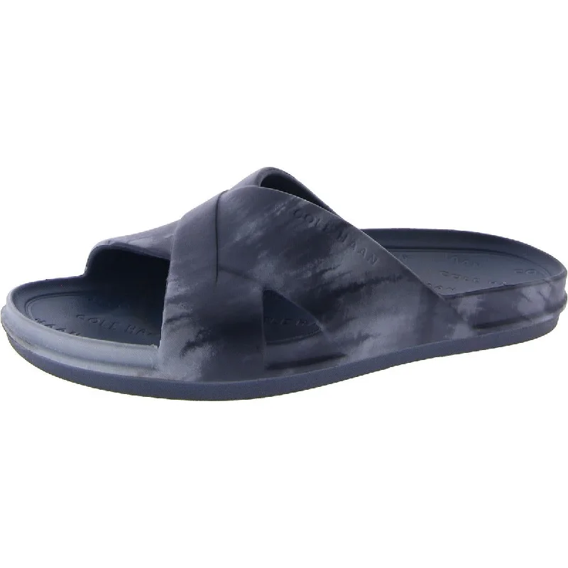 Cole Haan Mens Slip On Open Toe Slide Sandals Performance Running Sneaker Look  