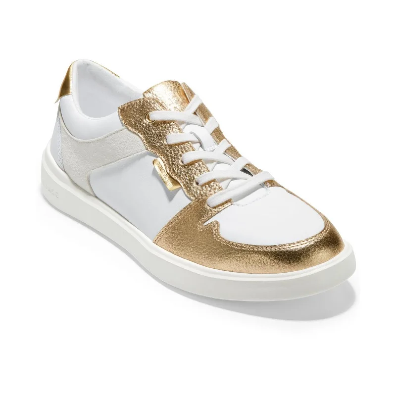 Cole Haan Womens Grand Cosscourt Faux Leather Athletic and Training Shoes Moccasin Soft - Sole Style Cole Haan Womens Grand Cosscourt Faux Leather Athletic and Training Shoes Moccasin Soft - Sole Style