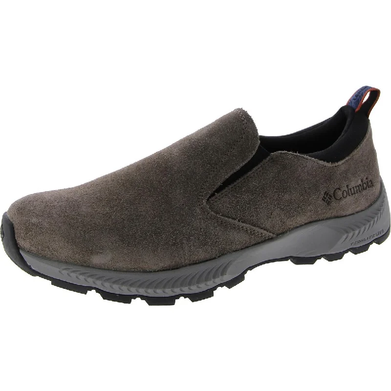 Columbia Mens Suede Slip-On Loafers Wingtip Oxford Design 