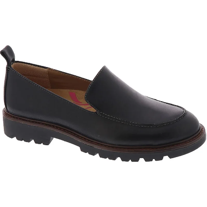 Comfortiva Womens Lindee Leather Slip On Loafers Quilted Shoe Design  