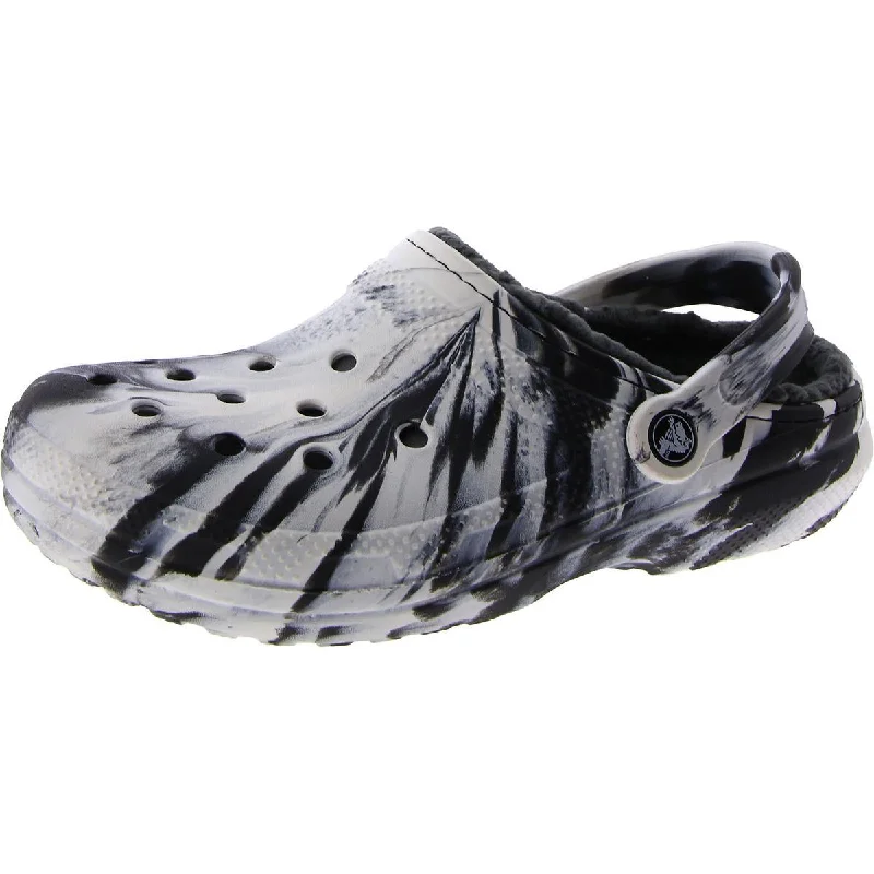 Crocs Mens Slip On Cut-Out Clogs Athleisure Derby Style  