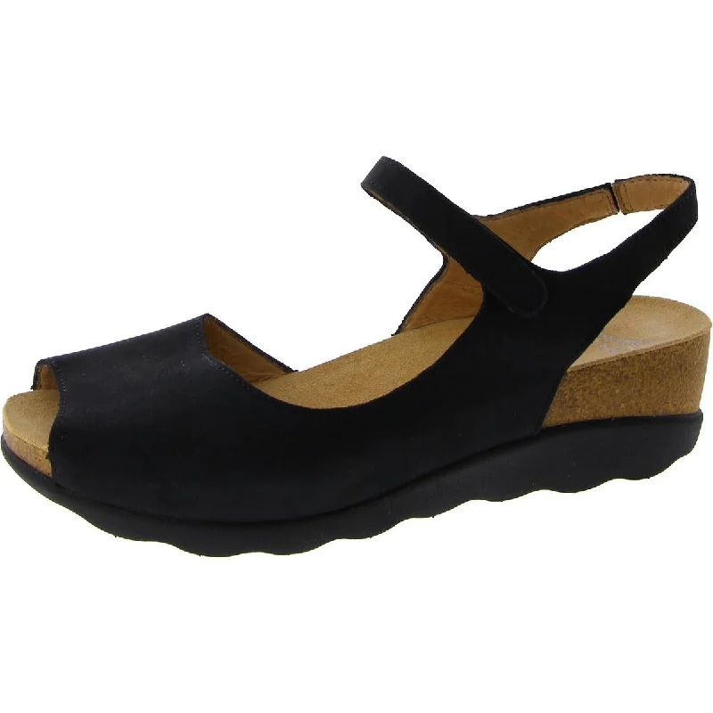 Dansko Womens Faux Leather Round toe Ankle Strap Monochromatic Shoe Look  