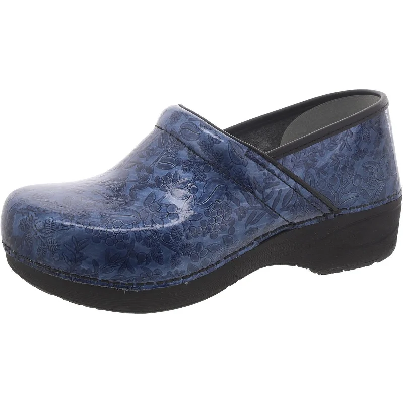 Dansko Womens XP 2.0 Leather Embssed Clogs Single - Buckle Monk Look  