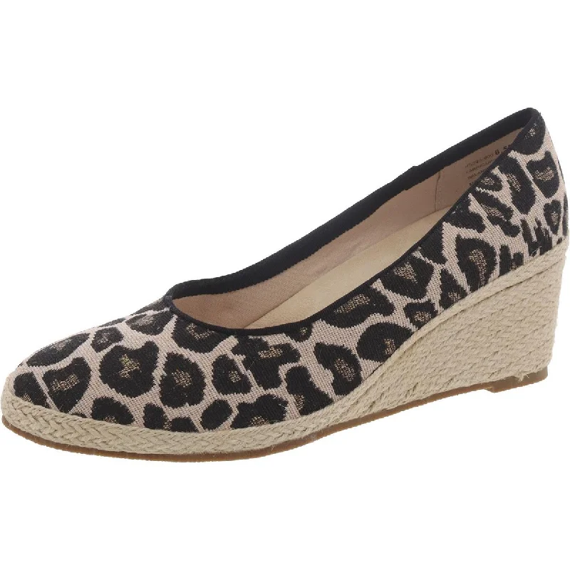 David Tate Womens Bermuda Slip-On Espadrille Wedge Heels Sustainable Shoe Design  