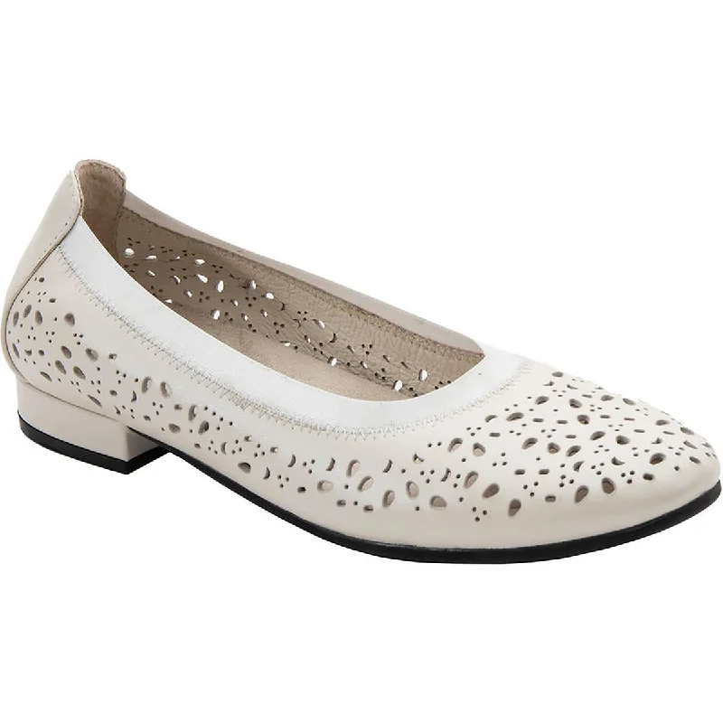 David Tate Womens CONCEPT Leather Snug Fit Flat Shoes Ivy League Loafer Look 