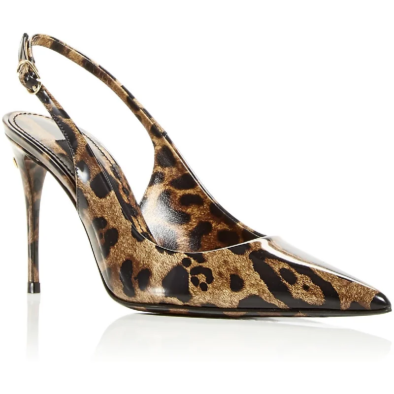 Dolce & Gabbana Womens Leather Pointed toe Pumps Skateboarding Sneaker Style  