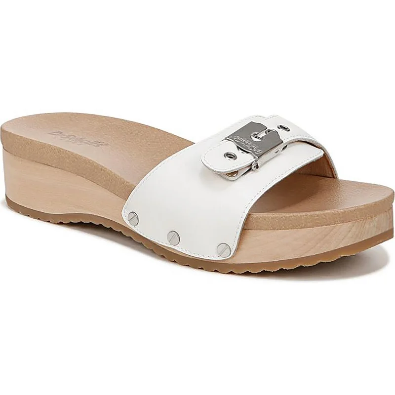 Dr. Scholl's Shoes Womens Buckle Slip On Wedge Sandals Lightweight Tennis Sneaker Look Dr. Scholl's Shoes Womens Buckle Slip On Wedge Sandals Lightweight Tennis Sneaker Look