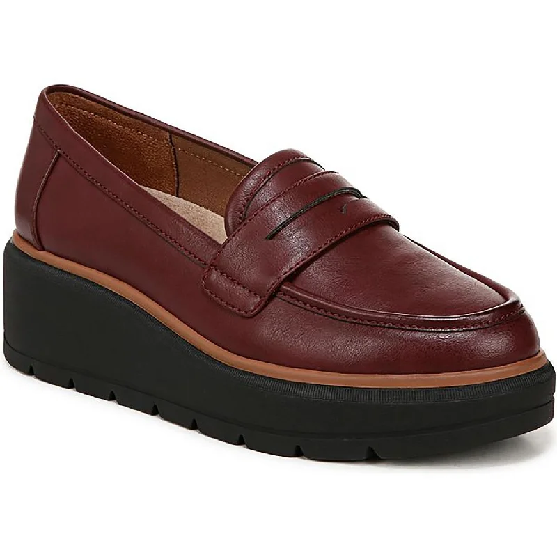 Dr. Scholl's Shoes Womens Nice Day Max Faux Leather Wedge Loafers Business Monk Strap Style Dr. Scholl's Shoes Womens Nice Day Max Faux Leather Wedge Loafers Business Monk Strap Style