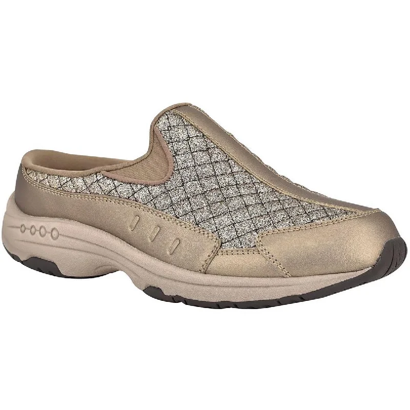 Easy Spirit Womens Travel-Time 458 Leather Slip On Mules Brogue Oxford Aesthetic 