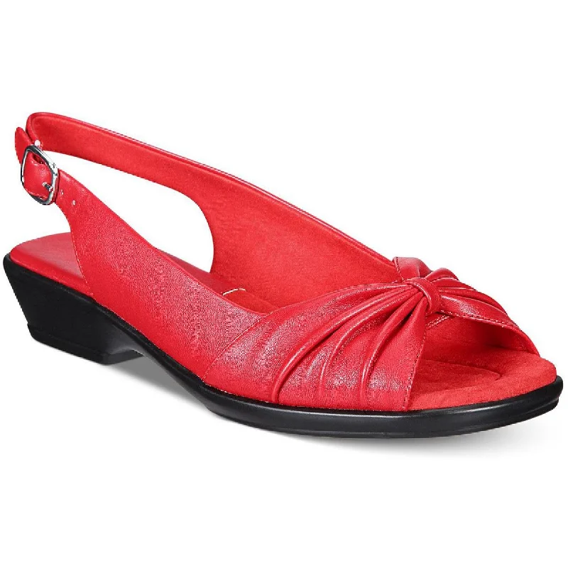 Easy Street Womens Fantasia Faux Leather Dressy Slingback Sandals Moccasin Soft - Sole Style Easy Street Womens Fantasia Faux Leather Dressy Slingback Sandals Moccasin Soft - Sole Style