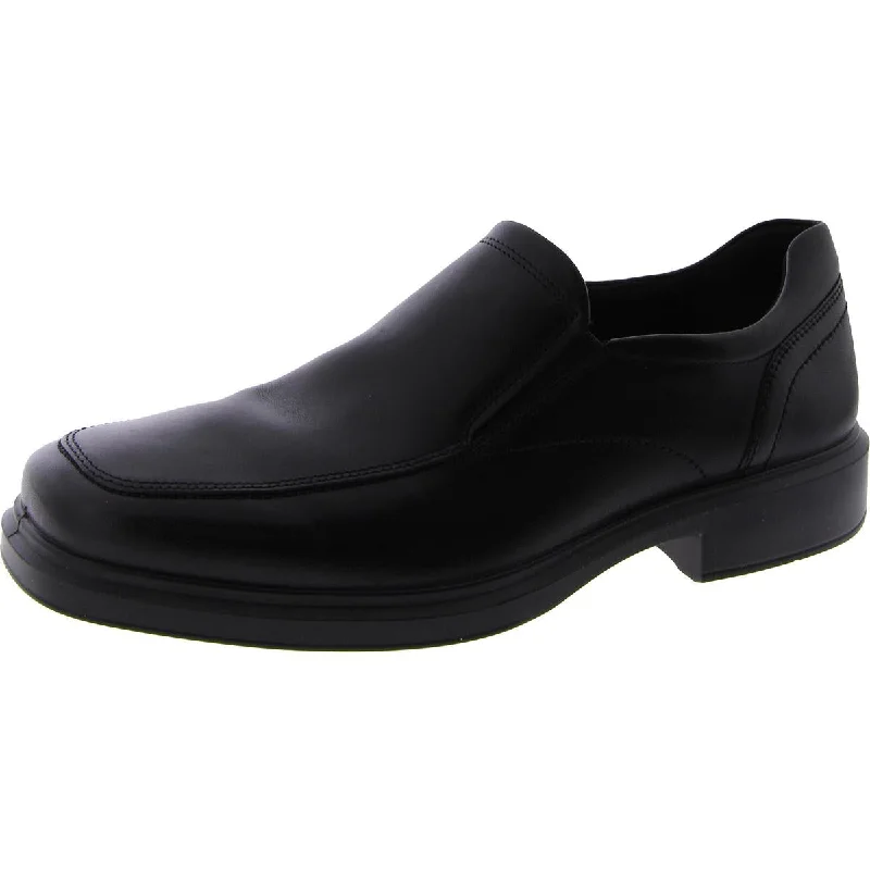 ECCO Mens Leather Slip On Loafers Moccasin Soft - Sole Style  