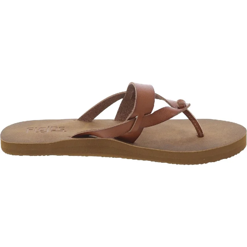 Flojos Womens Priya Slip On Padded Insole Flip-Flops Lightweight Tennis Sneaker Look  