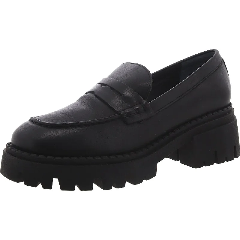 Free People Womens Leather Slip On Loafers Hip - Hop Sneaker Style  