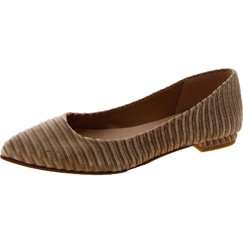 FS/NY Womens Slip On Pointed Toe Ballet Flats Zip - Up Boot Style  