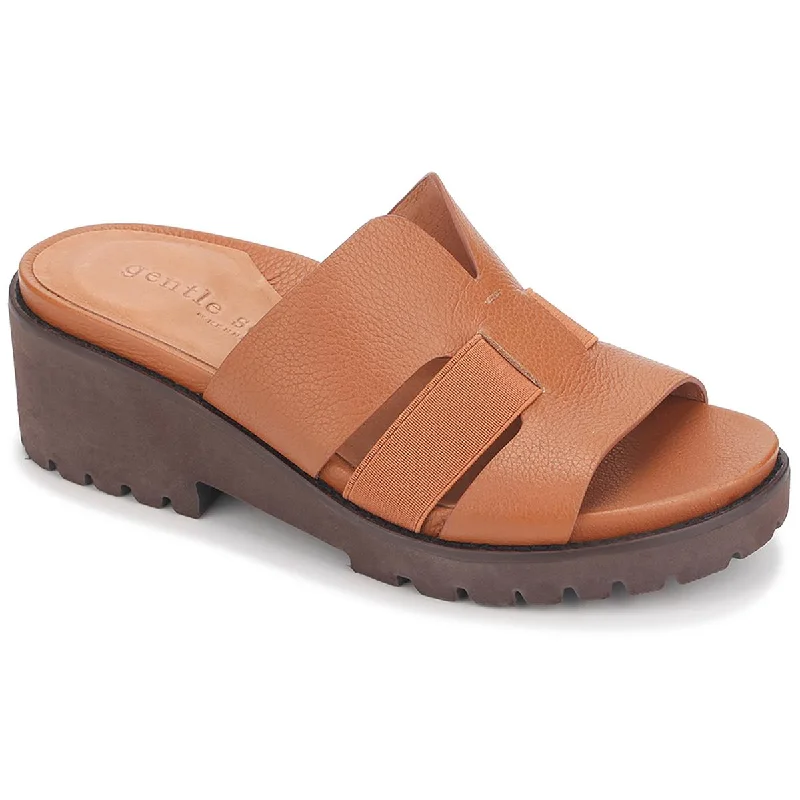 Gentle Souls Womens Slip On Strappy Mule Sandals Retro Basketball Sneaker Design  