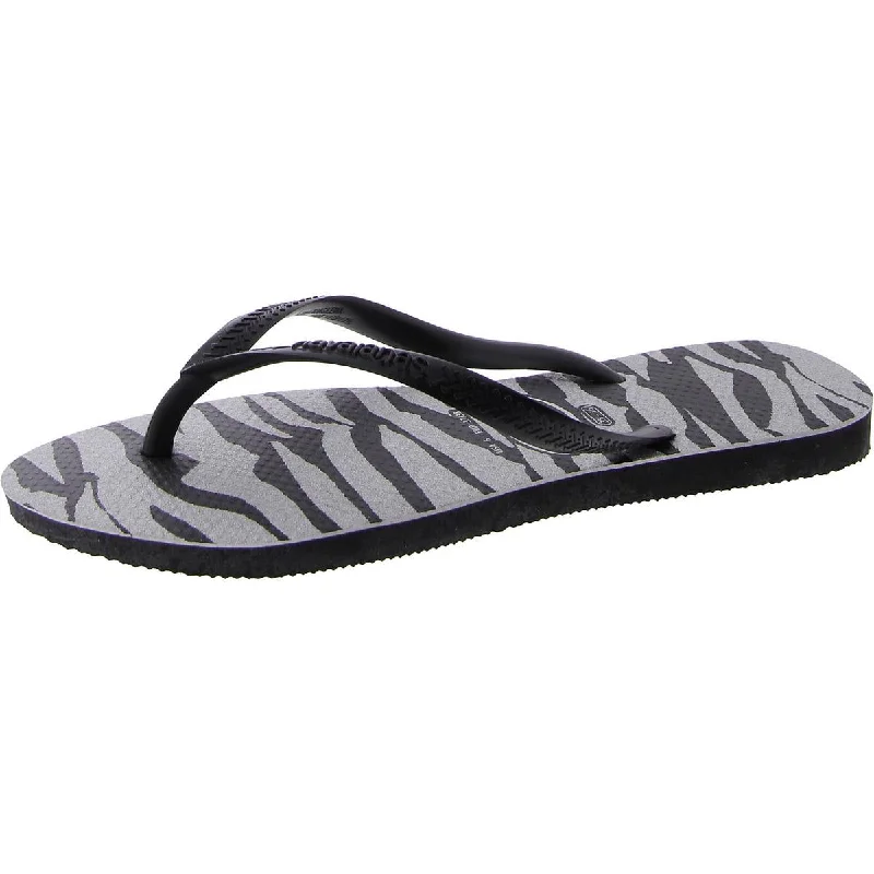 Havaianas Womens Slip On Printed Flip-Flops Mod Oxford Design  