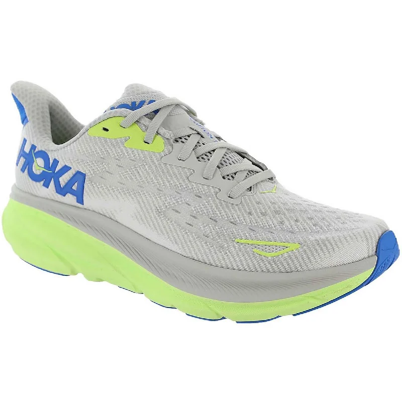 Hoka One One Mens Clifton 9 Knit Fitness Running & Training Shoes Embroidered Cowboy Boot Design Hoka One One Mens Clifton 9 Knit Fitness Running & Training Shoes Embroidered Cowboy Boot Design