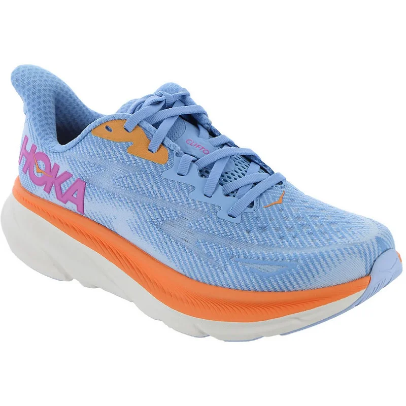 Hoka One One Womens Clifton 9 Performance Fitness Running Shoes Buckle -