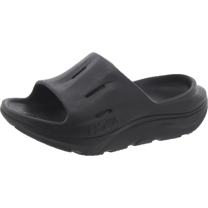 Hoka One One Womens Cushioned Footbed Slip-On Pool Slides Ankle - High Military Boot Style  