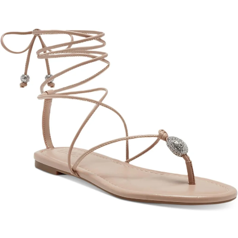 INC Womens AMILLE Open Toe Strappy Flatform Sandals Zip - Up Boot Style  