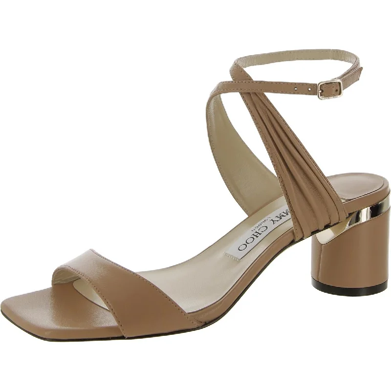 Jimmy Choo Womens Jago Ankle Strap Open Toe Heels Sustainable Shoe Design  