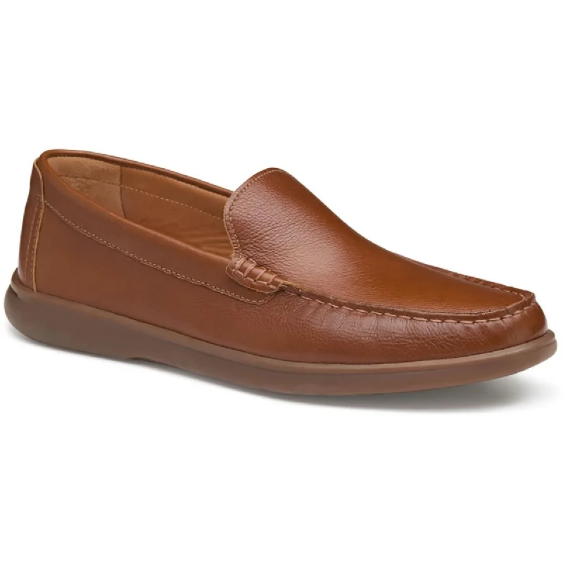 Johnston & Murphy Mens Brannon Faux Leather Slip On Loafers Retro Plimsoll Style  