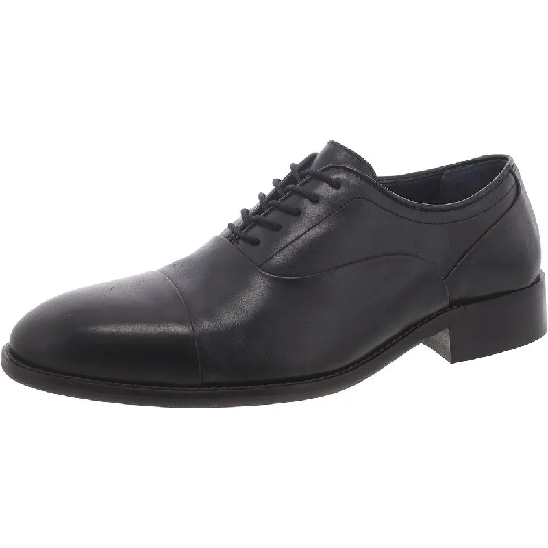 Johnston & Murphy Mens Stockton Leather Cap Toe Oxfords Ivy League - Inspired Derby Look Johnston & Murphy Mens Stockton Leather Cap Toe Oxfords Ivy League - Inspired Derby Look