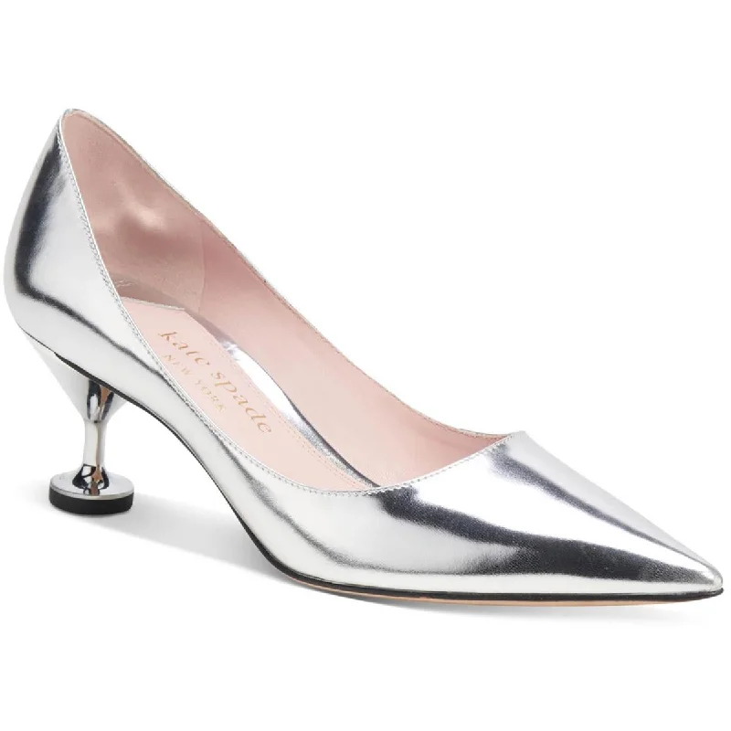 Kate Spade Womens Garnish Patent Leather Pointed Toe Pumps Business Monk Strap Style  