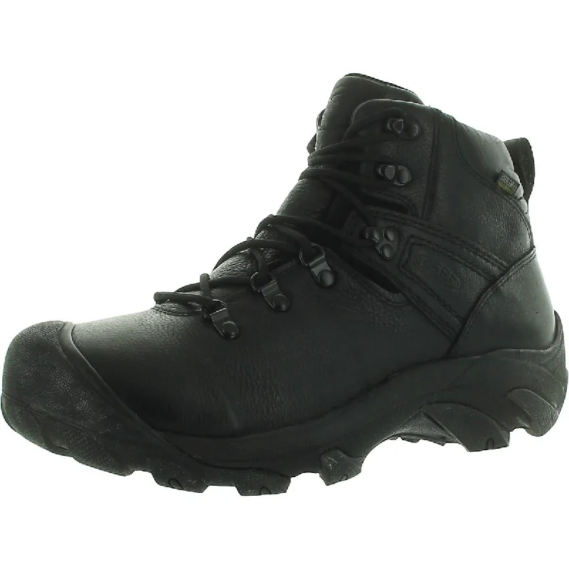 Keen Mens Pyrenees Leather Waterproof Hiking Boots Inflatable Shoe Look 