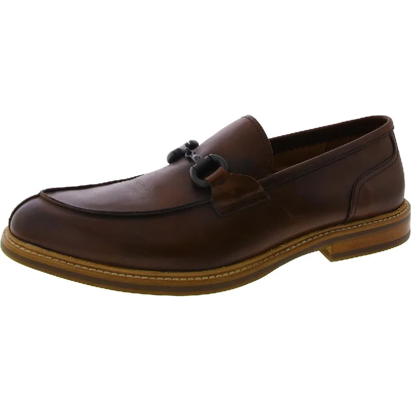 Kenneth Cole New York Mens Leather Round Toe Loafers Aesthetic  