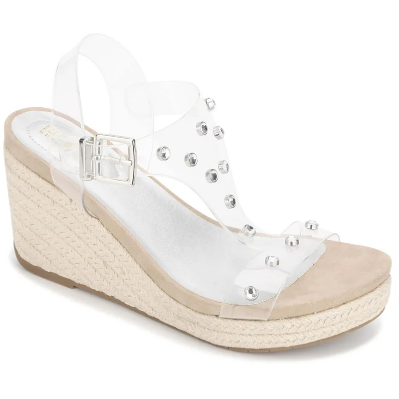 Kenneth Cole Reaction Womens Card Embellished Slingback Wedge Sandals Moccasin Soft - Sole Style Kenneth Cole Reaction Womens Card Embellished Slingback Wedge Sandals Moccasin Soft - Sole Style