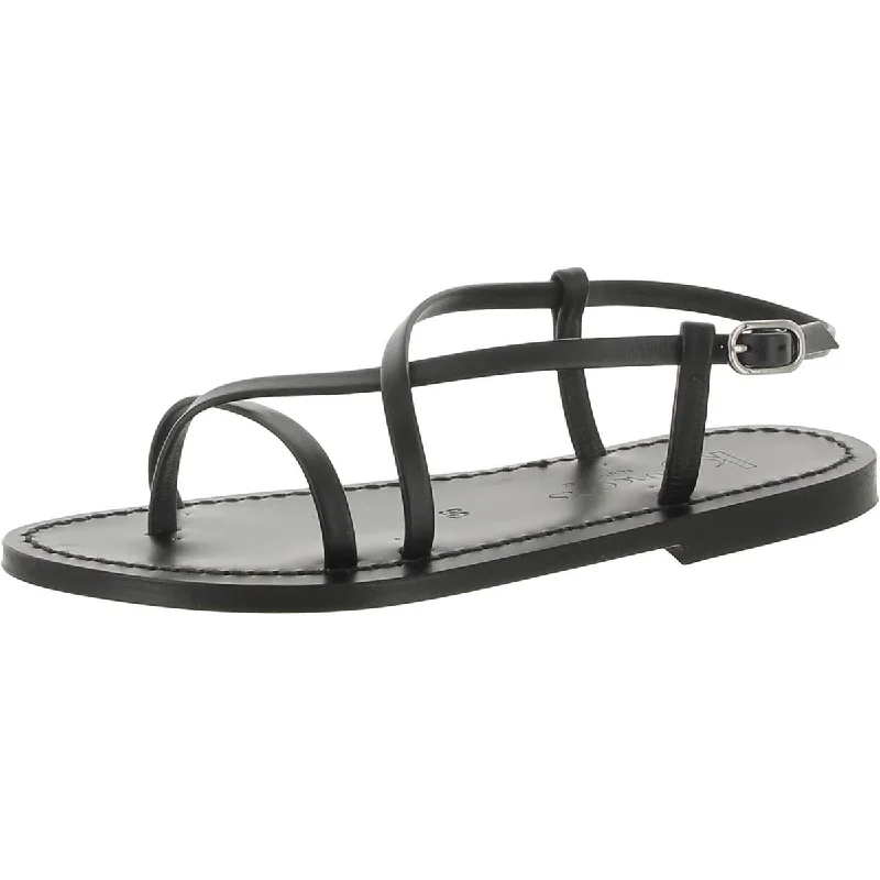 KJ Womens muse Leather Thong Strappy Sandals Athleisure Derby Style  