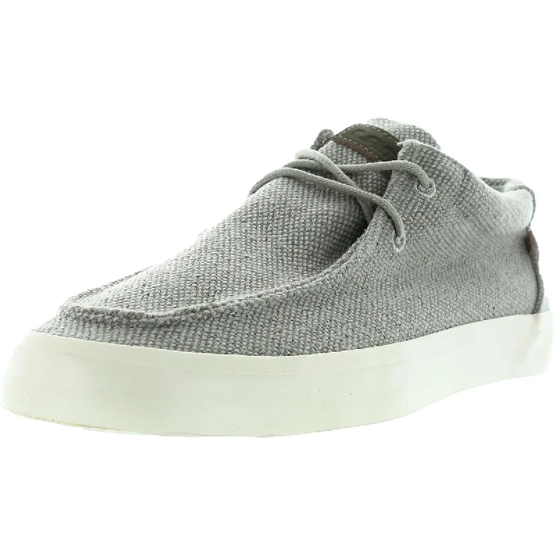 Lamo Mens Tate Canvas Lace-Up Slip-On Sneakers Edwardian Shoe Look  