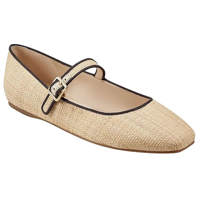 Marc Fisher LTD Womens LAILAH3 Woven Round toe Mary Janes Tassel Driving Shoe Look 