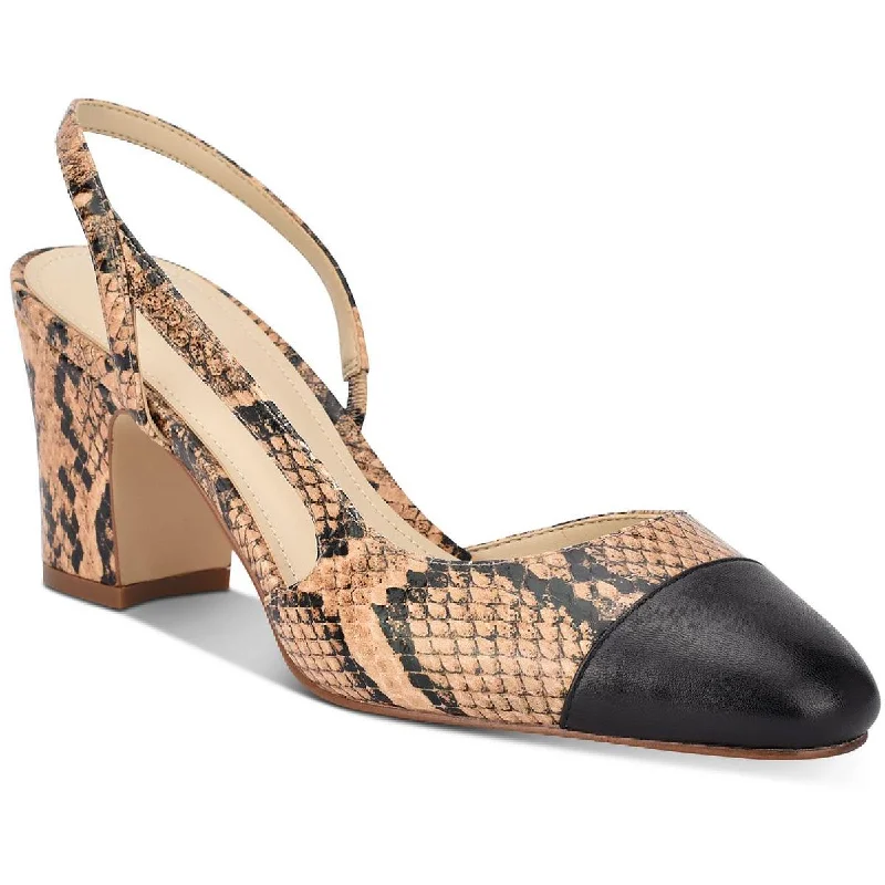 Marc Fisher Womens Leanea Leather Pumps Loose - Fit Slipper Style  