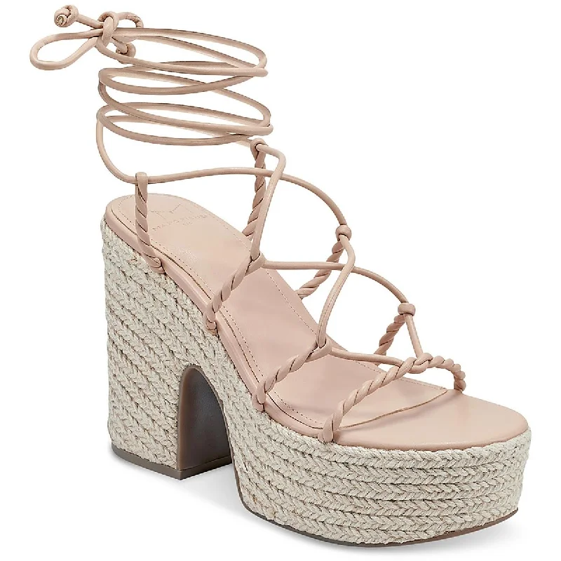 Marc Fisher Womens Platform Stiletto Gladiator Sandals Patchwork Shoe Aesthetic  