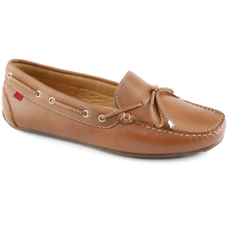 Marc Joseph Womens Leather Slip On Loafers Rubber - Sole Plimsoll Look  