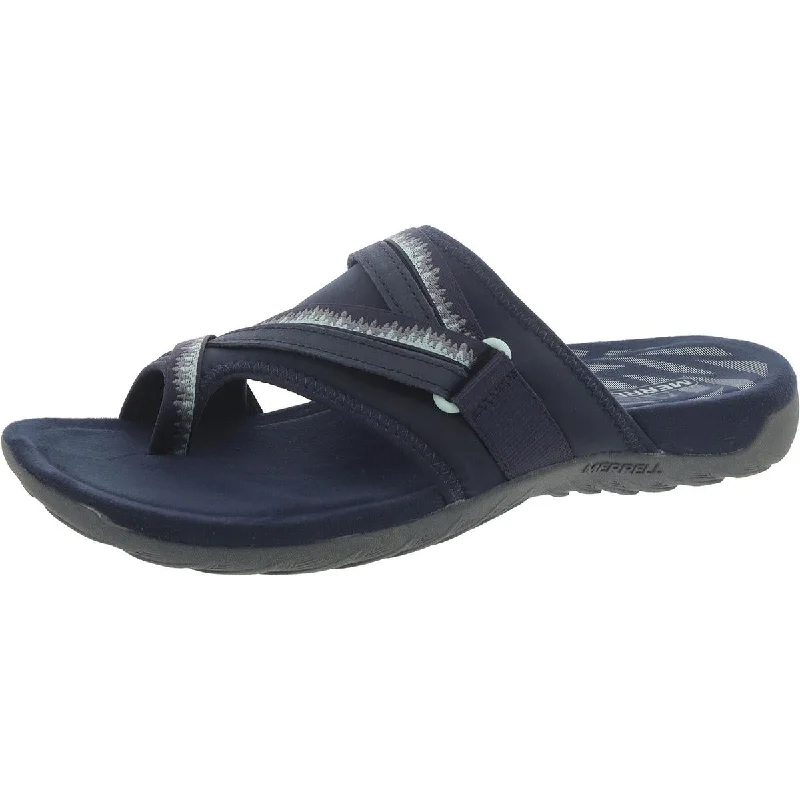 Merrell Womens Toe Loop Slip On Slide Sandals Elastic - Sided Chelsea Look  