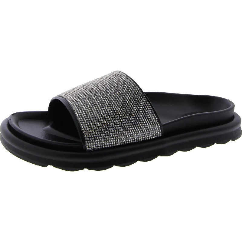 Mia Womens Biz Open Toe Slip On Slide Sandals Bespoke Shoe Aesthetic 