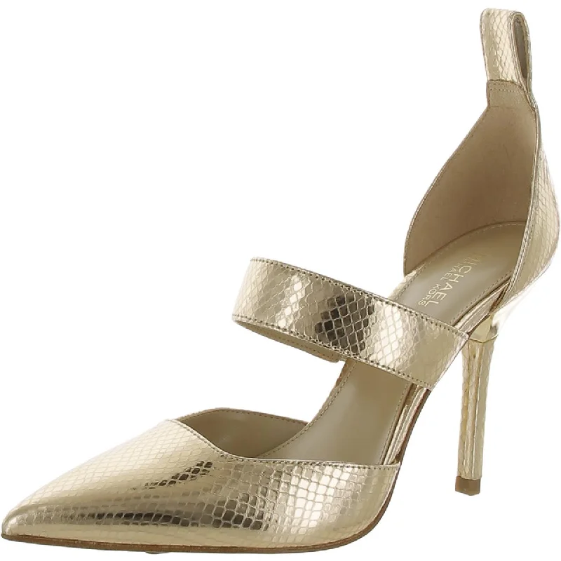 MICHAEL Michael Kors Womens Amal Leather Snake Print Pumps Tech - Inspired Sneaker Look  
