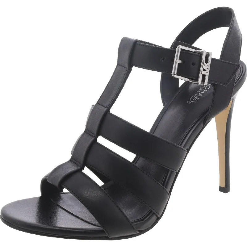 MICHAEL Michael Kors Womens   Leather Slingback Gladiator Sandals Bespoke Shoe Aesthetic 