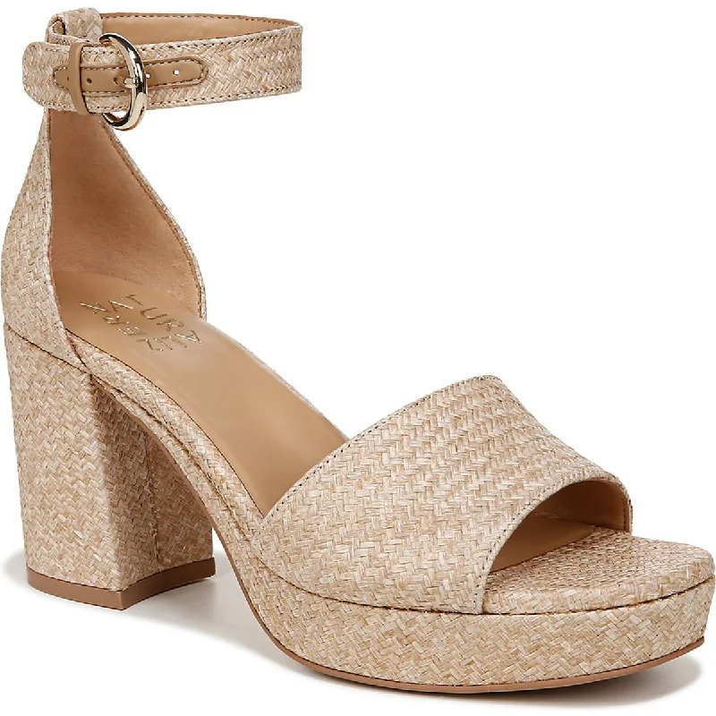 Naturalizer Womens Pearlyn 3 Woven Platform Ankle Strap Minimalist Sneaker Style  