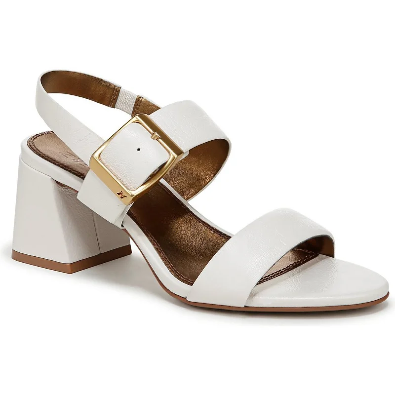 Naturalizer Womens Vicky Leather Block Heel Slingback Heels Hip - Hop Sneaker Style  