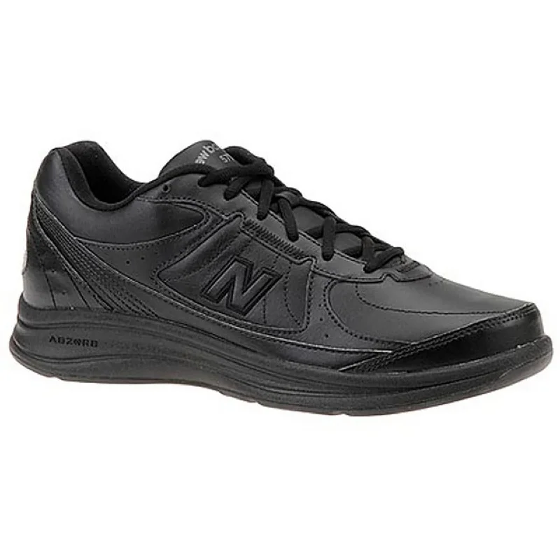 New Balance Mens 577 Leather Signature Walking Shoes Chunky Platform Sneaker Style  