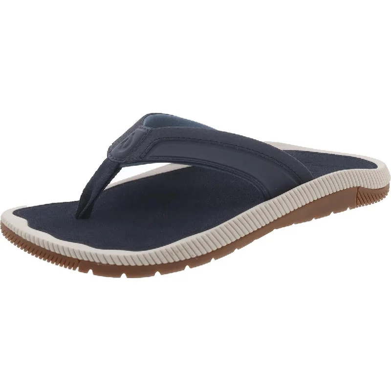 OluKai Mens Kukulu Cushioned Footbed Lifestyle Flip-Flops Dressy Chelsea Boot Style 